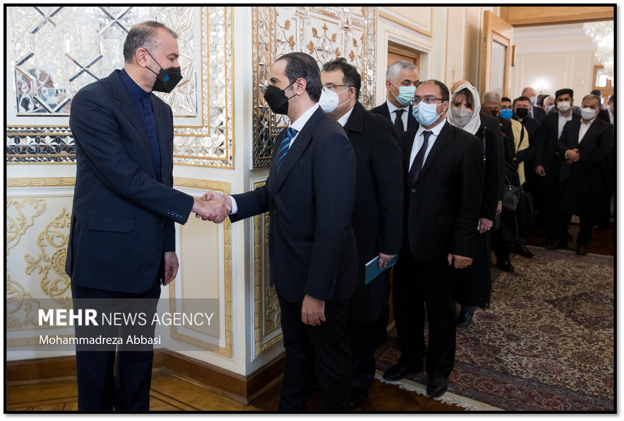 Foreign Minister Hossein Amir-Abdollahian greets guests at late Ambassador to Yemen Hassan Irloo's memorial services