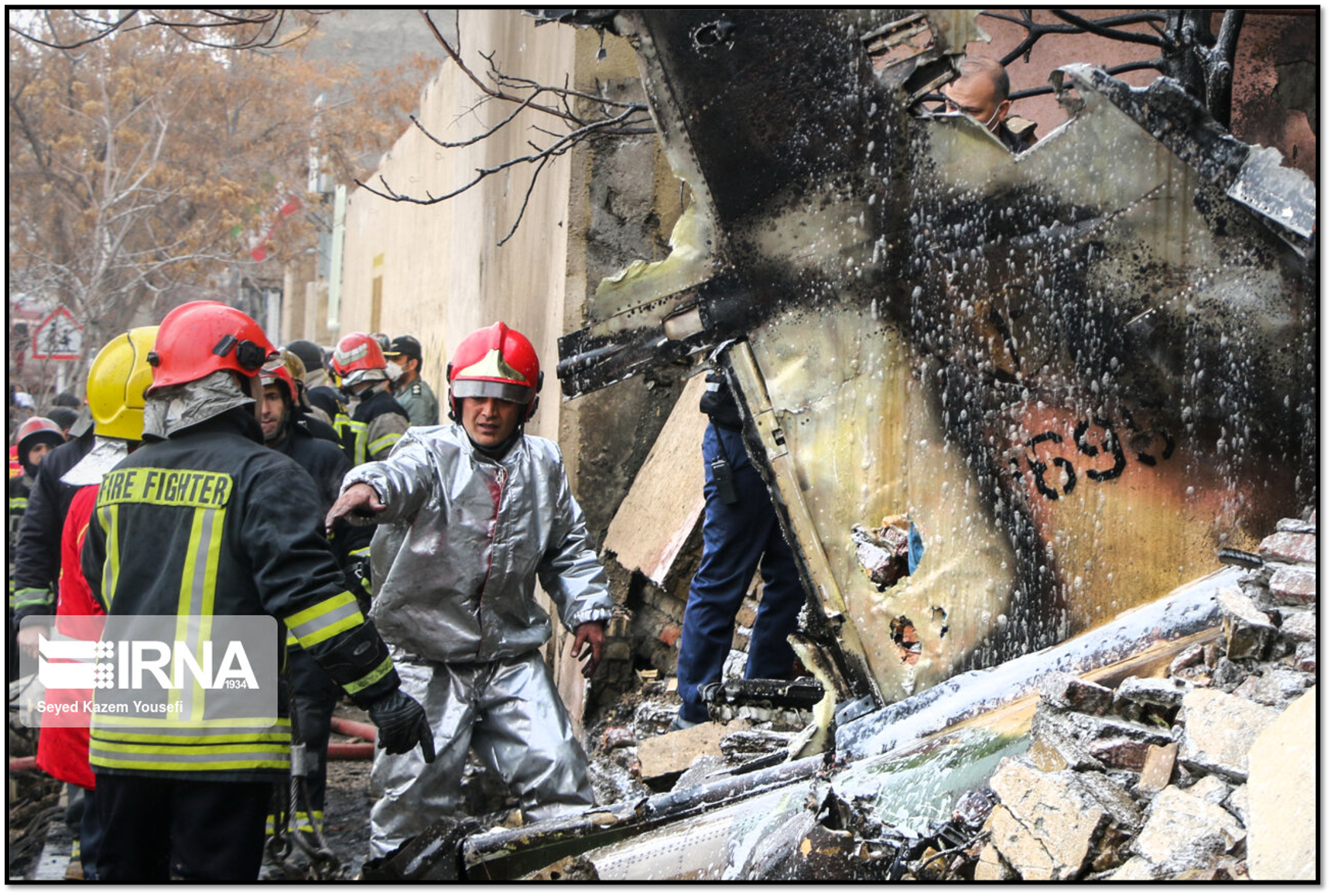 Jet crashes in Tabriz on Feb. 21, 2022.