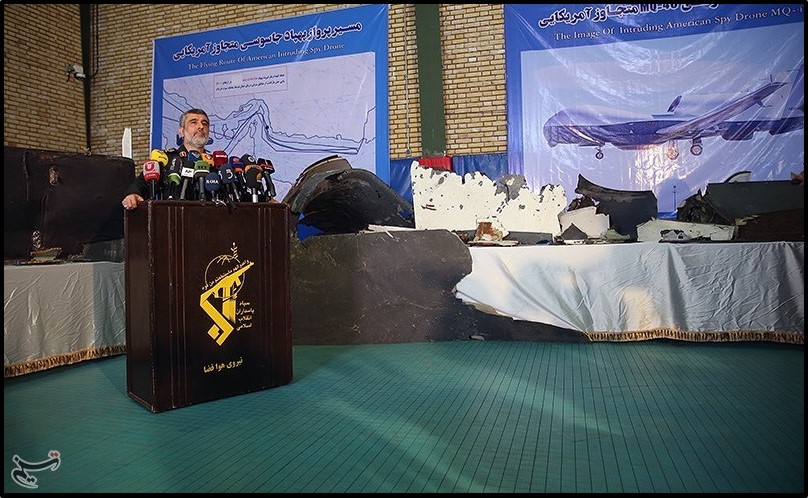 IRGC displays downed U.S. drone