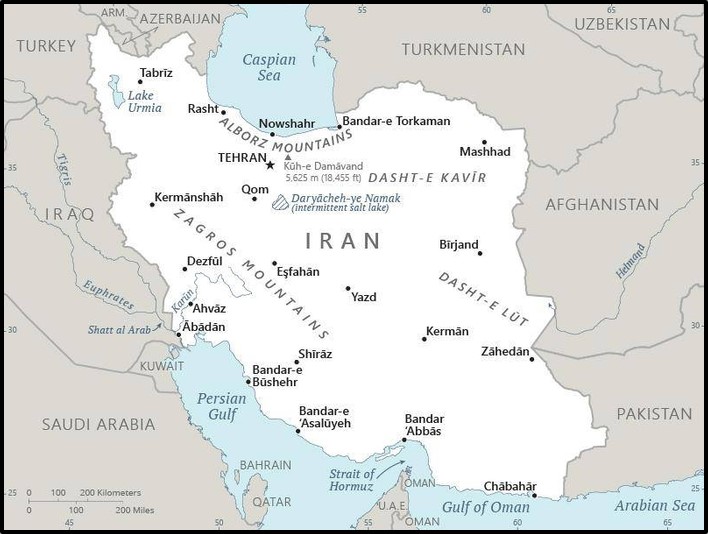 Map of Iran