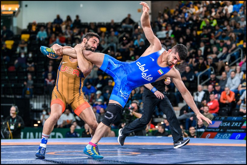 Wrestlers Pantaleo vs Yazdani