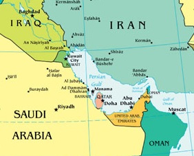 Persian Gulf map