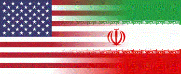 Iran and US flags