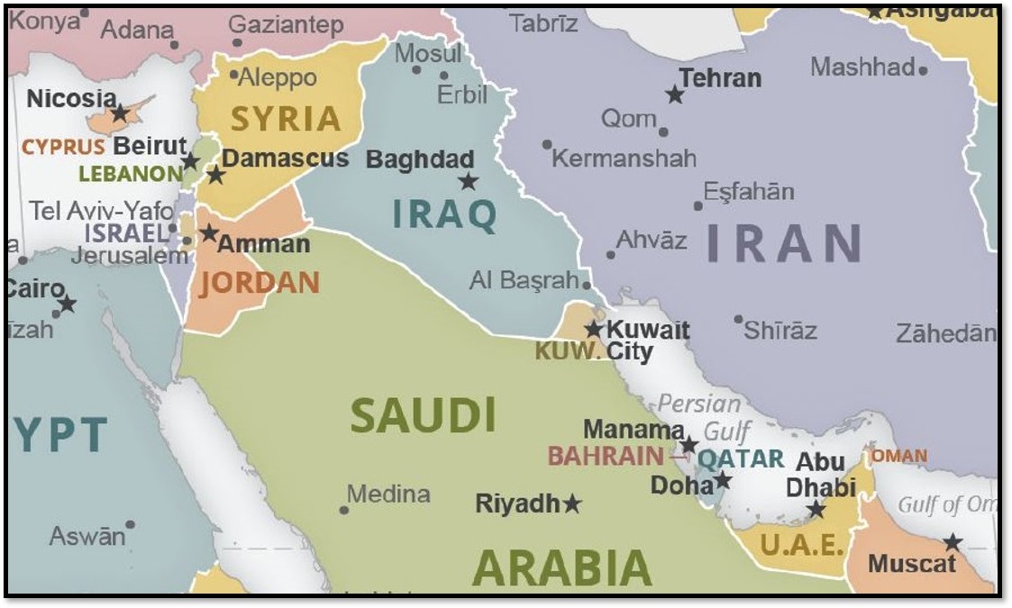 Mideast map