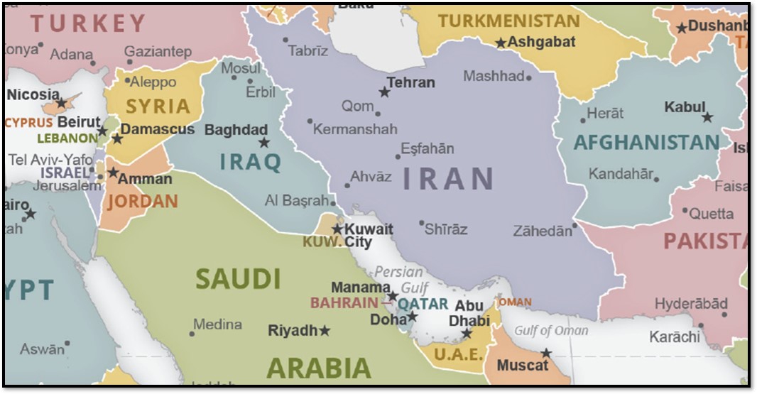 Mideast map